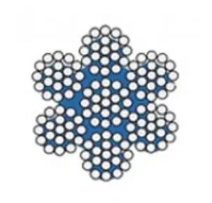 Lano ocelové DIN 3060 (6x19+IWRC) 5,0mm Zn - 100m/balení