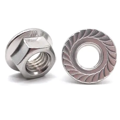 Matice DIN 6923 nerez A4 M10 s ozubením