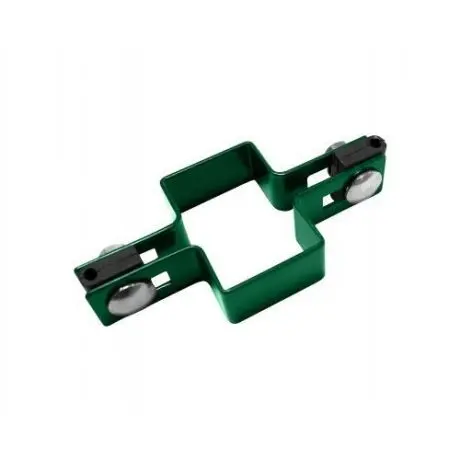 Objímka na sloupek 60x40 mm průběžná, zelená