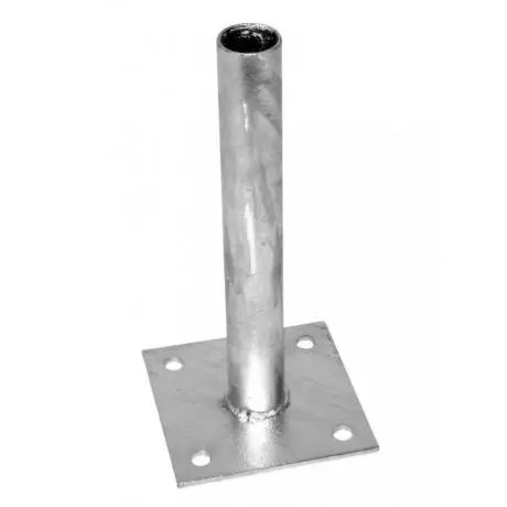 Patka Zn k montáži kulatého sloupku na betonový základ Ø 38 mm