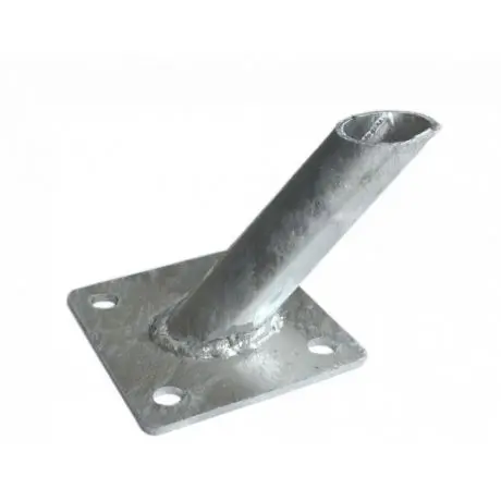 Patka Zn k montáži kulaté vzpěry na betonový základ  Ø 38 mm