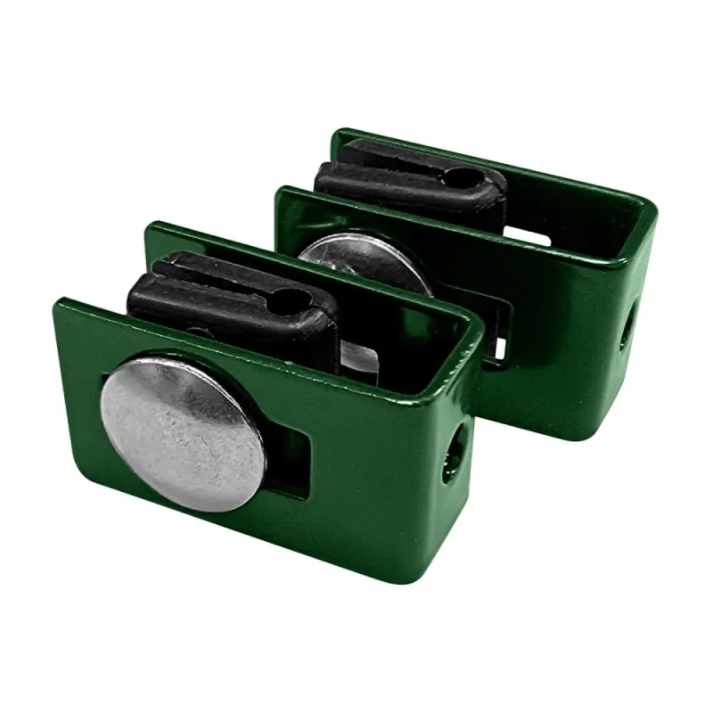 Příchytka panelu PILOFOR ke sloupku nebo zdi, zelená (2 ks)