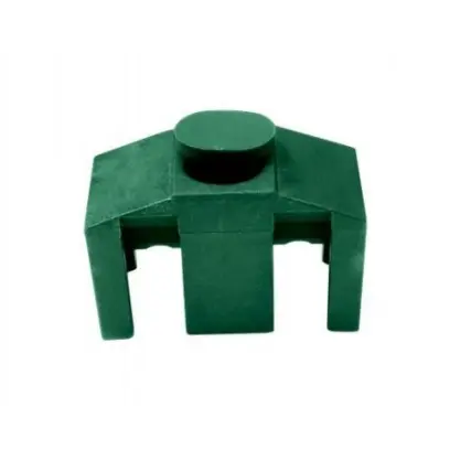 Příchytka PVC na čtyřhranný sloupek pro panely PILOFOR CLASSIC, zelená