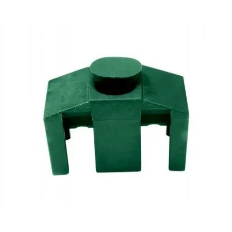 Příchytka PVC na čtyřhranný sloupek pro panely PILOFOR CLASSIC, zelená