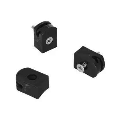 Příchytka napínacího drátu se šroubem, černá 10ks/bal.