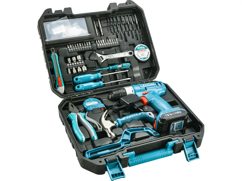 Vrtací šroubovák AKU 12V Li-ion s nářadím, sada 128ks Vrtací šroubovák AKU 12V Li-ion s nářadím, sada 128ks