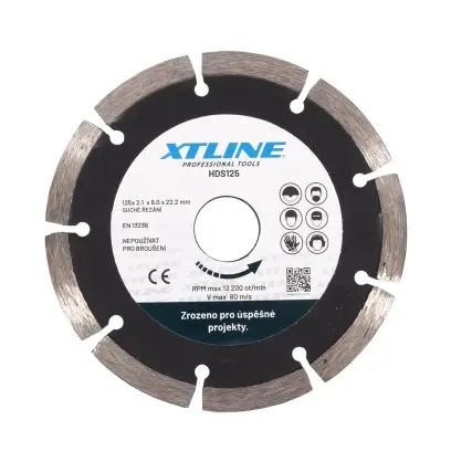 Kotouč diamantový segmentový | 115x2x22,2 mm