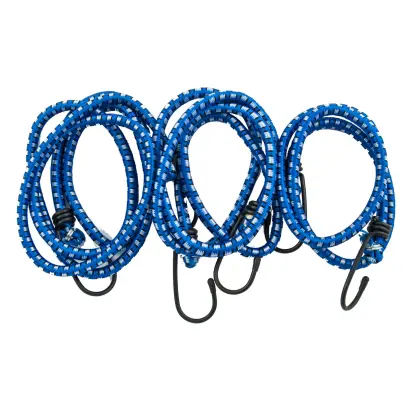 Sada gumových upínacích popruhů s hákem 80,120,150cm 3ks