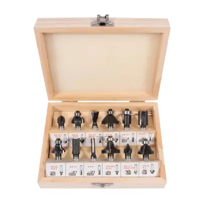 Sada tvarových fréz do dřeva 12 dílů