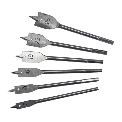 Sada plochých vrtáků do dřeva 6 dílů - PVC obal