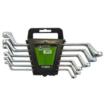 Sada očkových klíčů vyhnutých 6-17 mm chrom 6 dílů (P16805)