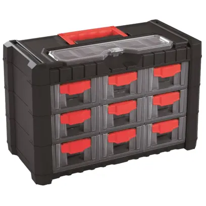 Skříňka na drobný materiál - 9 zásuvek 400x260x200 mm