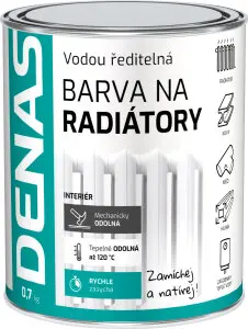 DENAS BARVA NA RADIÁTORY rychleschnoucí, 0100 bílá, 700 g DENAS BARVA NA RADIÁTORY rychleschnoucí, 0100 bílá, 700 g
