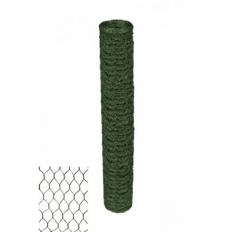 Pletivo Králík šestihranné, oko 40 mm PVC zelené - 25m/balení