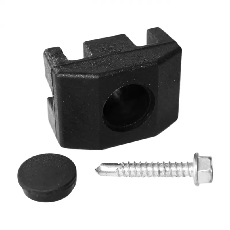 Příchytka PVC na sloupek 60x40 mm pro panely PILOFOR včetně šroubu, černá