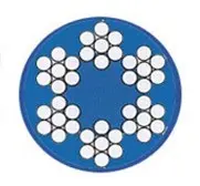 Lano ocelové DIN 3055 (6x7+FC) 3/4 mm PVC červené - 100m/balení