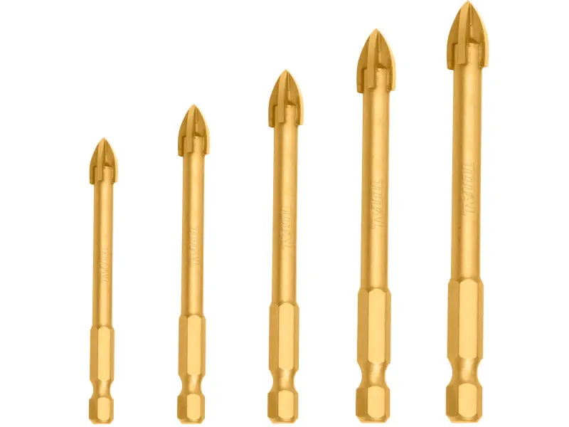 Vrtáky do skla, sada 5ks, industrial Vrtáky do skla, sada 5ks, industrial