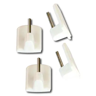 Háček vitrážní samolepící bílý