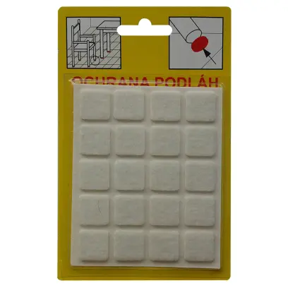 Filcová ochrana samolepící 108B - bílá 82x100x3 mm