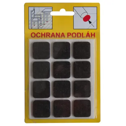 Filcová ochrana samolepící 107H - hnědá 16x92x3 mm