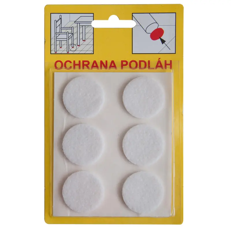Filcová ochrana samolepící 106B - bílá 28x3 mm Filcová ochrana samolepící 106B - bílá 28x3 mm