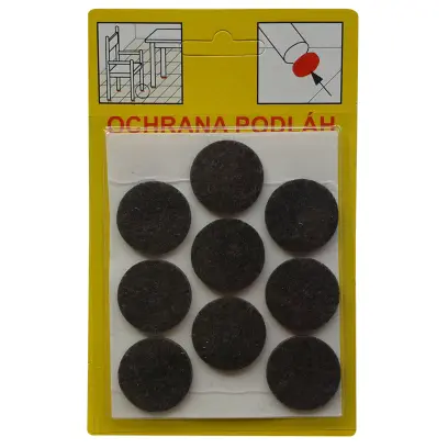 Filcová ochrana samolepící 109H - hnědá 26x3 mm