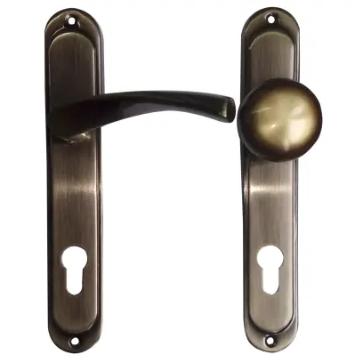 Dveřní kování Atena patyna V90 | levá klika, koule