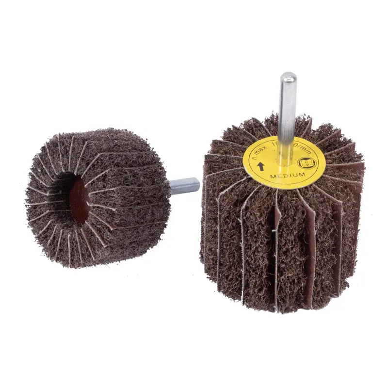 Kotouč brusný vliesový lamelový na stopce BKK | 40x20x6 mm, zr. 120, medium