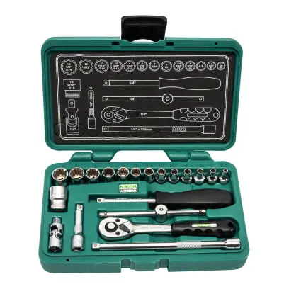 Sada hlavic 1/4” 20 dílů