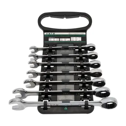 Sada očkoplochých ráčnových klíčů 10-19 mm 7 dílů