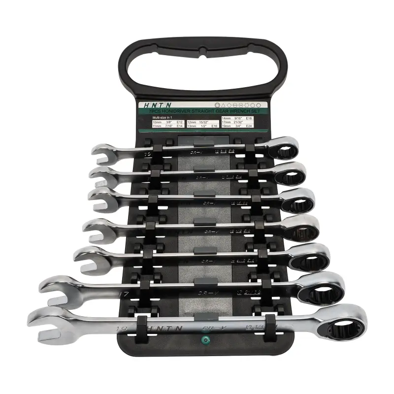 Sada očkoplochých ráčnových klíčů 10-19 mm 7 dílů Sada očkoplochých ráčnových klíčů 10-19 mm 7 dílů