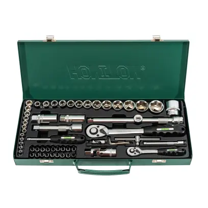 Sada hlavic 1/4”-1/2” 59 dílů