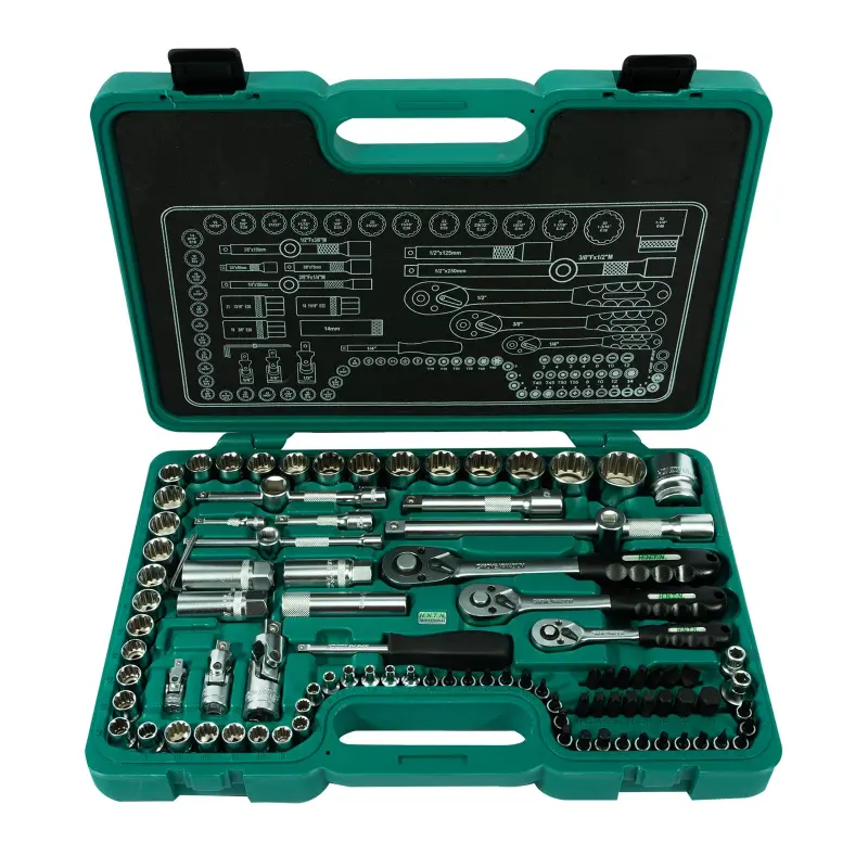 Sada hlavic 1/4”-3/8”-1/2” 99 dílů (H4399) Sada hlavic 1/4”-3/8”-1/2” 99 dílů (H4399)