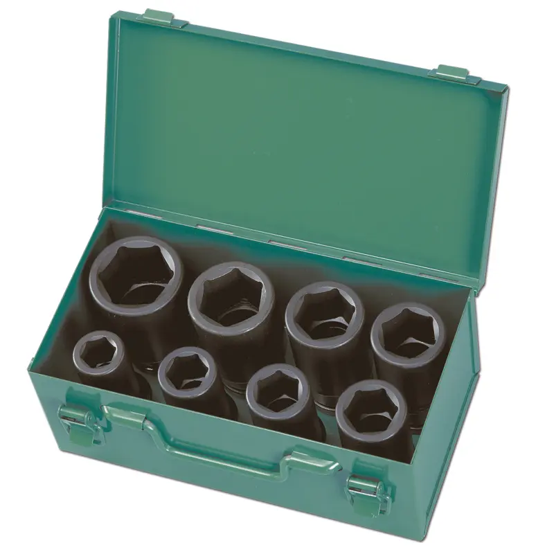 Sada hlavic průmyslových úderových - prodloužené 3/4” 8 dílů Sada hlavic průmyslových úderových - prodloužené 3/4” 8 dílů