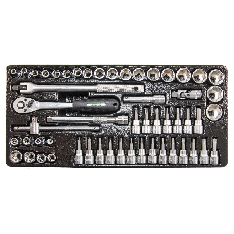 Sada hlavic šestihranných 3/8” 53 dílů, plastové plato B