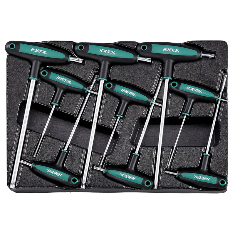 Sada TRX šroubováků na T-rukojeti 9 dílů, plastové plato C