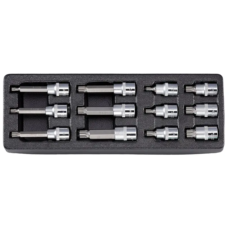 Sada zástrčných hlavic XZN 1/2” 12 dílů, plastové plato A