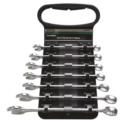 Sada očkoplochých klíčů vyhnutých 10-19 mm 7 dílů