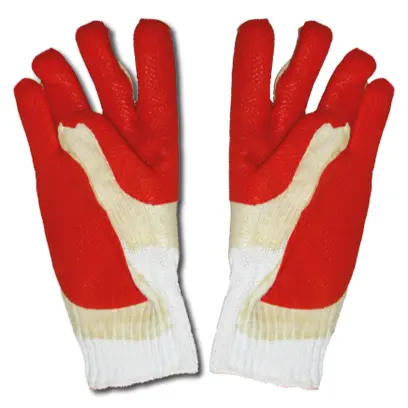 Rukavice povrstvené latexem REDWING=ROX, velikost 10