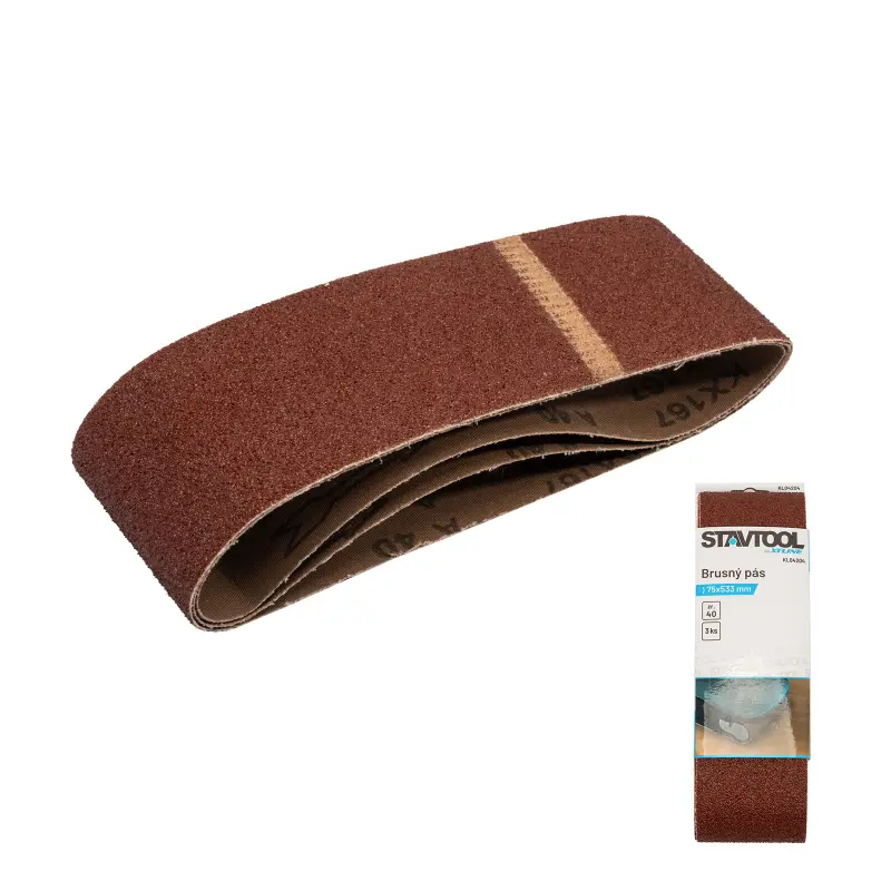 Brusný pás | 75x533 mm zr. 40 1bal/3ks