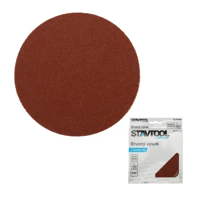 Brusný výsek na suchý zip 1bal/6ks | 125 mm zr. 60