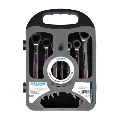 Sada ráčnových klíčů 8-19 mm 72 zubů chrom 7 dílů