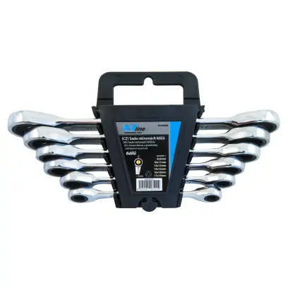 Sada ráčnových klíčů oboustranných 8-19 mm 72 zubů 7 dílů