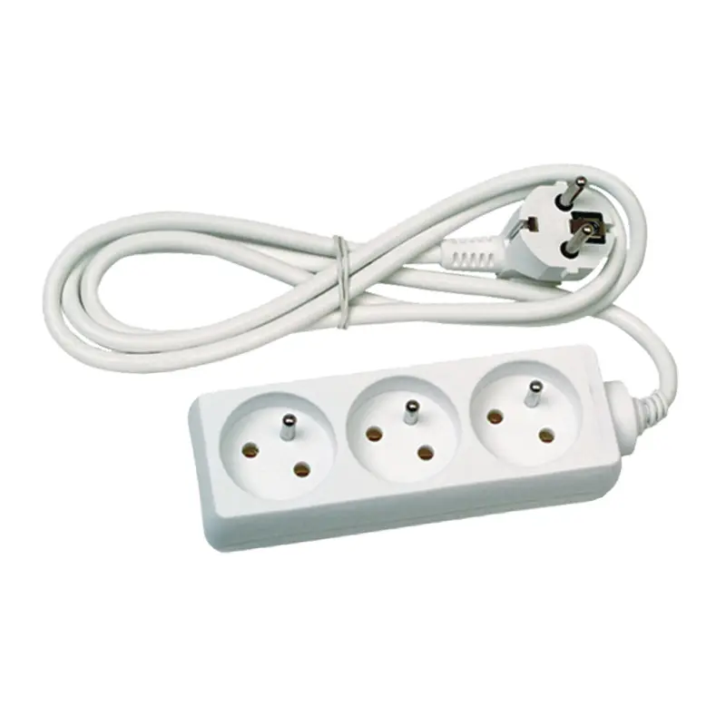 Prodlužovací kabel bílý 3 zásuvky | 230 V / 3 m Prodlužovací kabel bílý 3 zásuvky | 230 V / 3 m