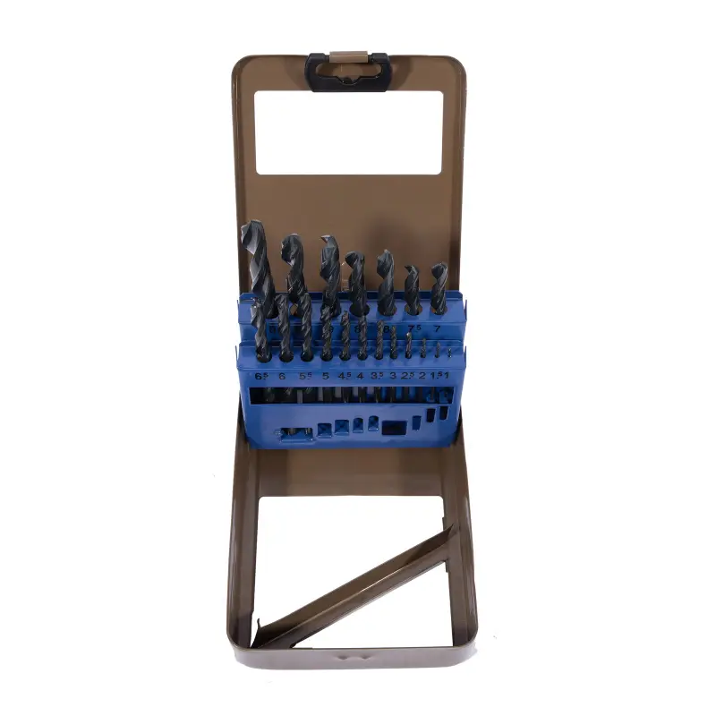 Sada vrtáků do kovu HSS - kovový obal | 1-10 mm 19 dílů Sada vrtáků do kovu HSS - kovový obal | 1-10 mm 19 dílů