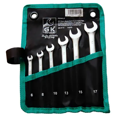 Sada očkoplochých klíčů 6-17 mm matné 6 dílů (P16141/P)