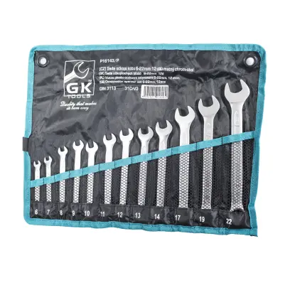 Sada očkoplochých klíčů 6-22 mm matné 12 dílů (P16143/P)