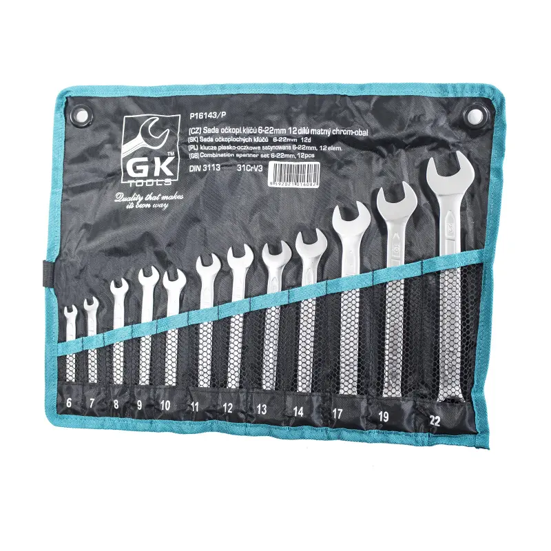 Sada očkoplochých klíčů 6-22 mm matné 12 dílů (P16143/P)