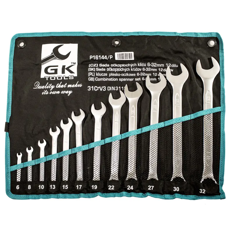 Sada očkoplochých klíčů 6-32 mm matné 12 dílů (P16144/P)