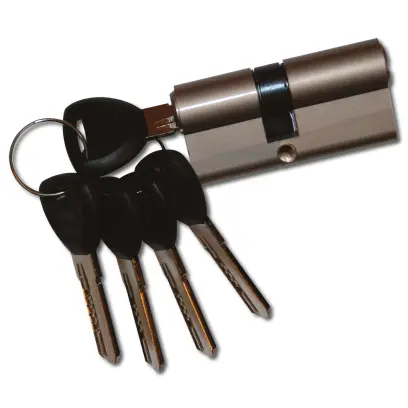 Vložka stavební niklová bezpečnostní 30/35 mm (5 klíčů)